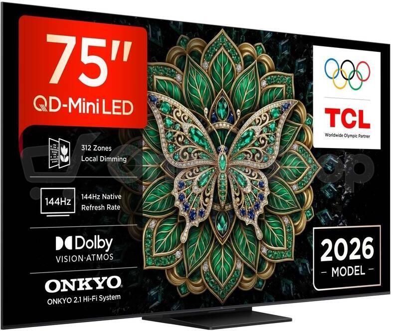 QLED televize TCL 75C6K PRO
