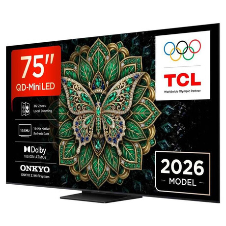 QLED televize TCL 75C6K PRO