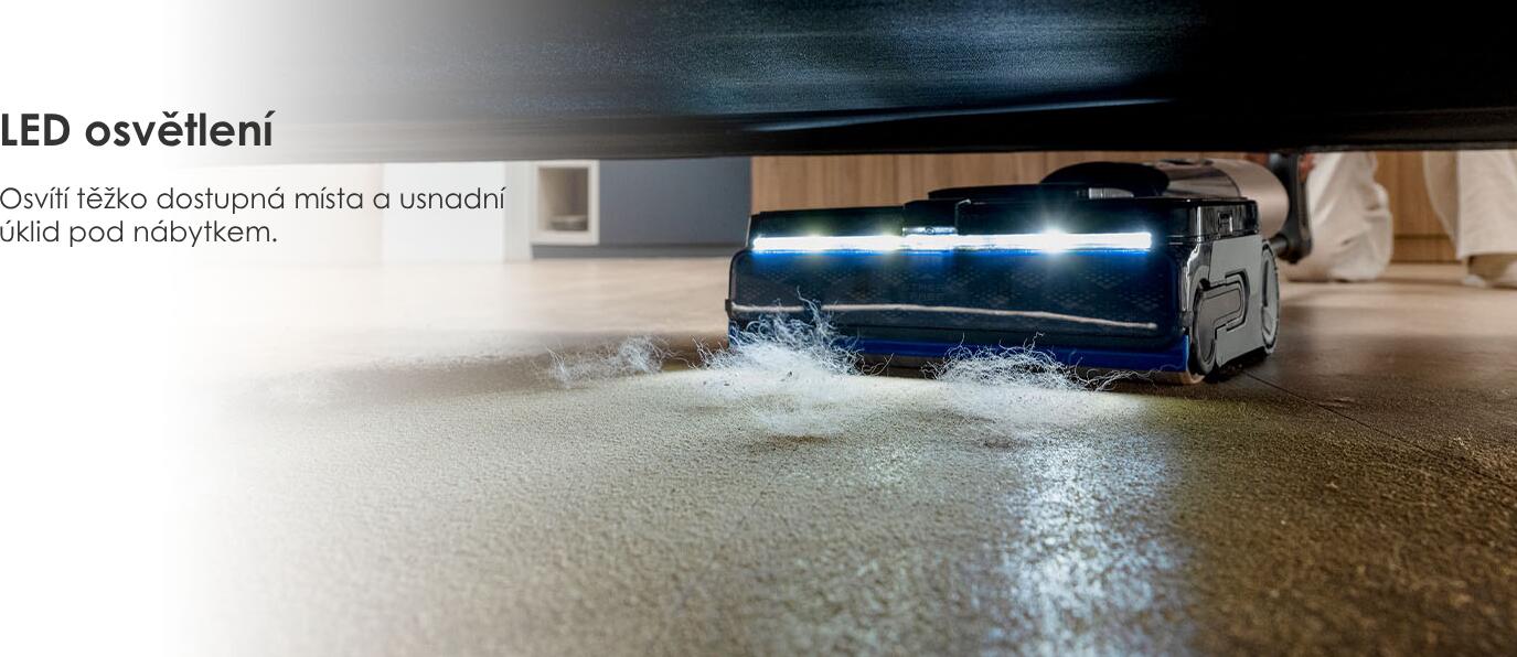 LED osvětlení pro lepší přehled při úklidu