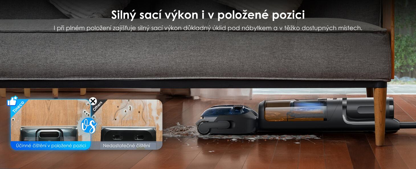 Stabilní výkon i v poloze naplocho