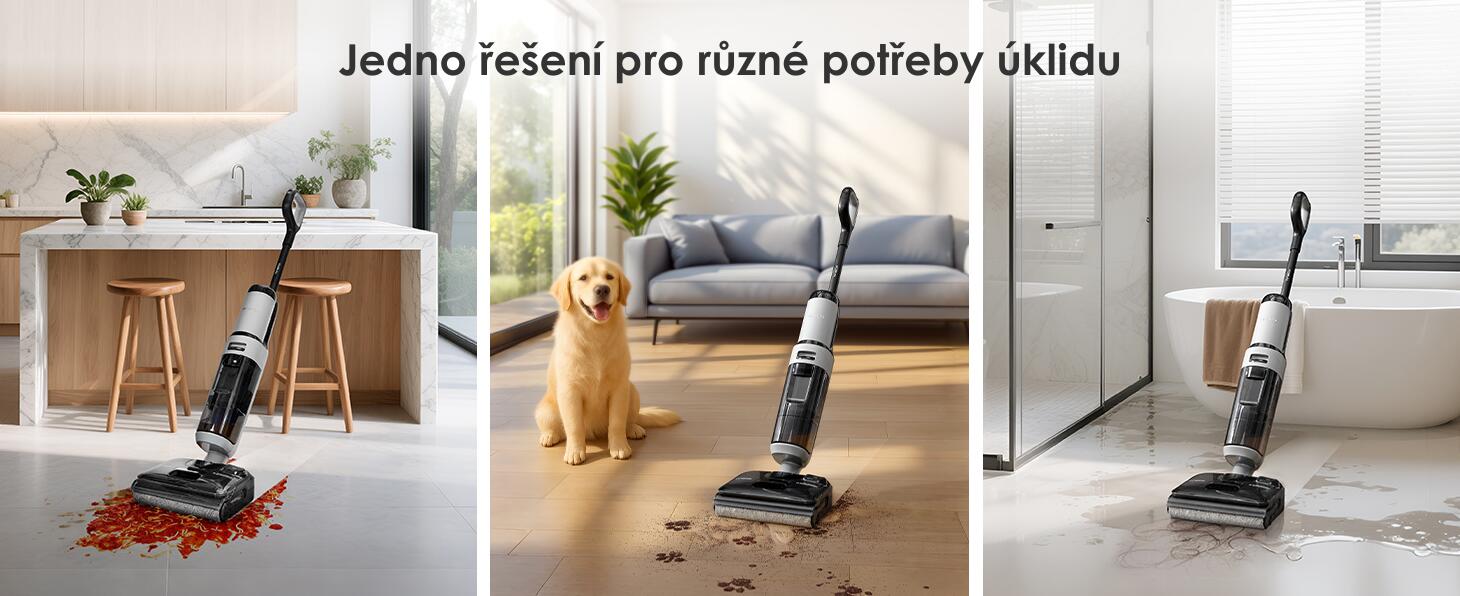 Vhodný pro všechny typy tvrdých podlah