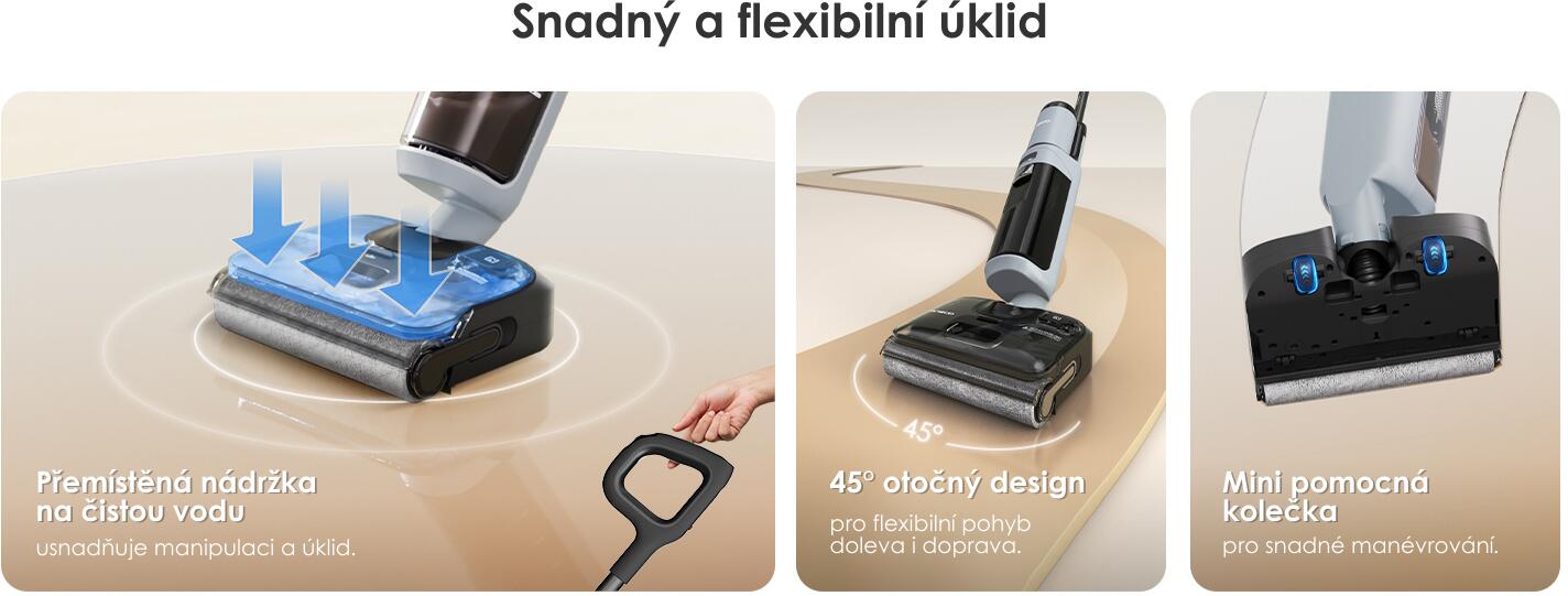 Snadná manipulace a plynulý pohyb