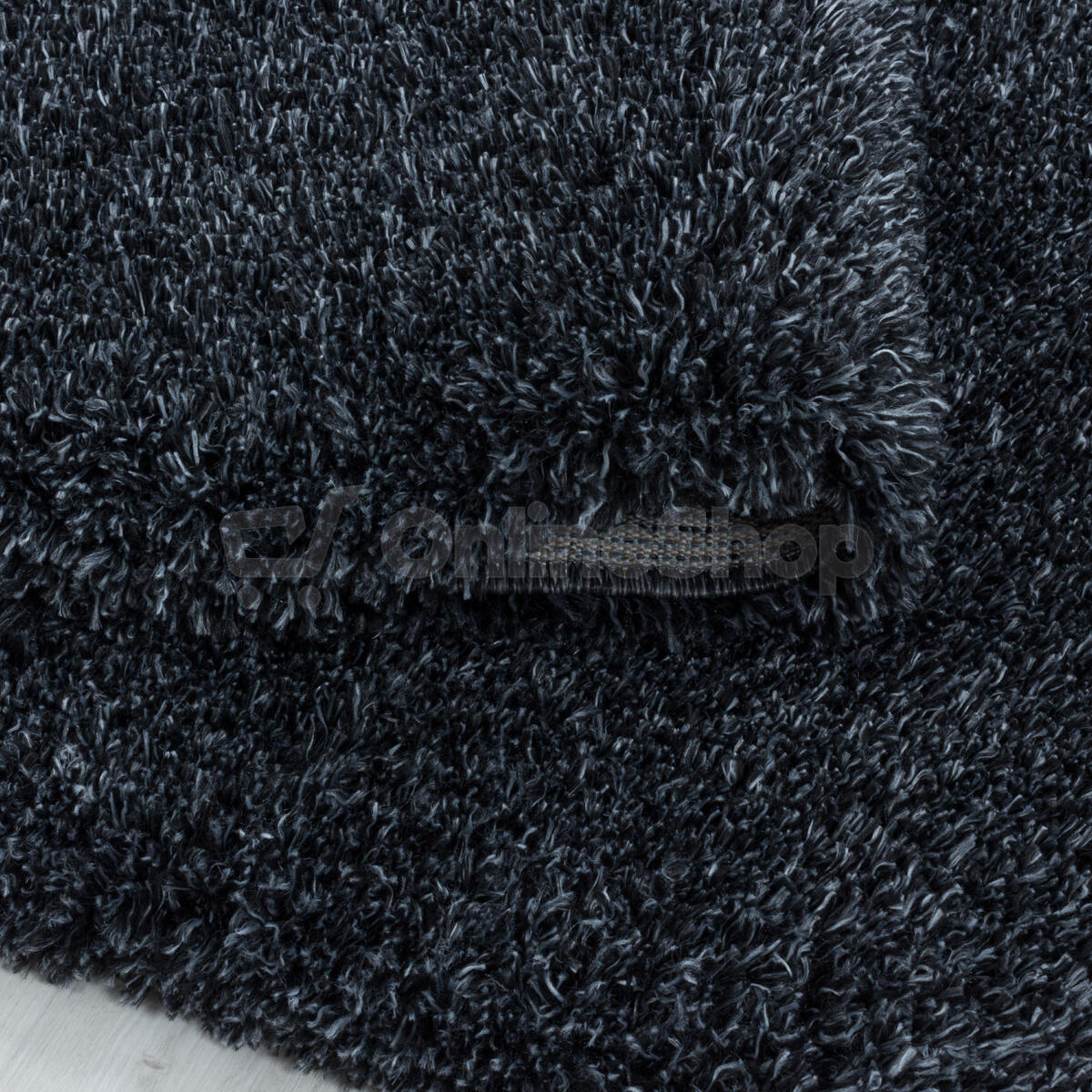 Kusový koberec Fluffy Shaggy 3500 anthrazit 80x150