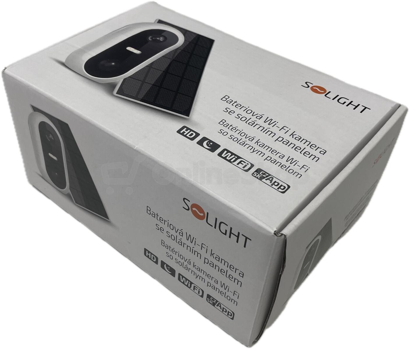 Solight bateriová WiFi kamera se solárním panelem | Skutečná fotografie prodávaného kusu