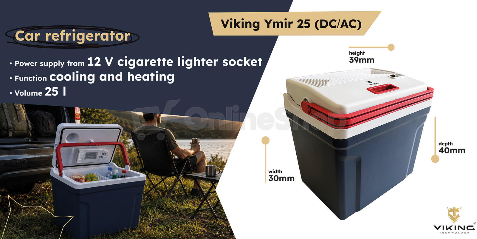 Autochladnička VIKING Ymir 25 (DC?AC)
