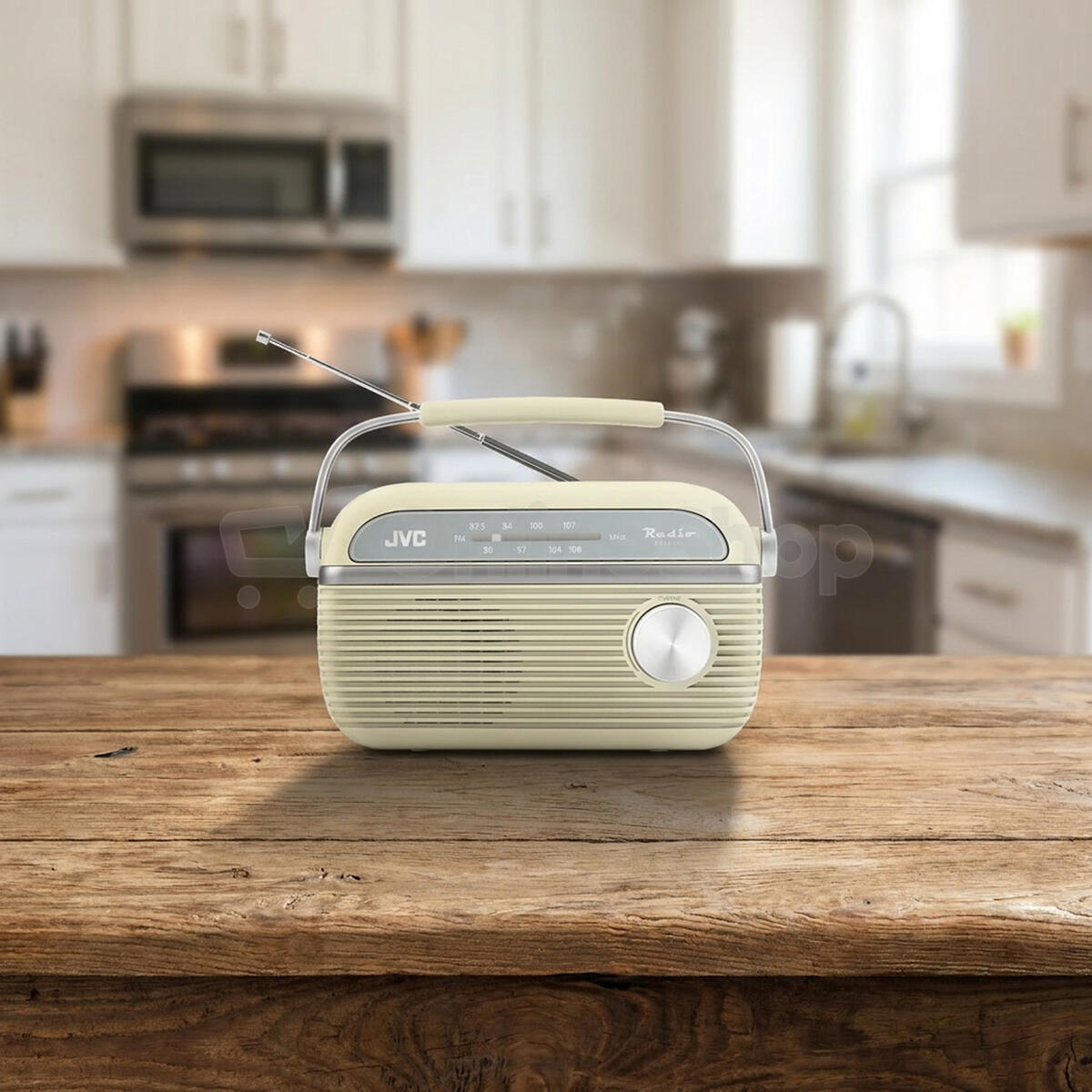 Radiopřijímač JVC RA-E215Y, béžový