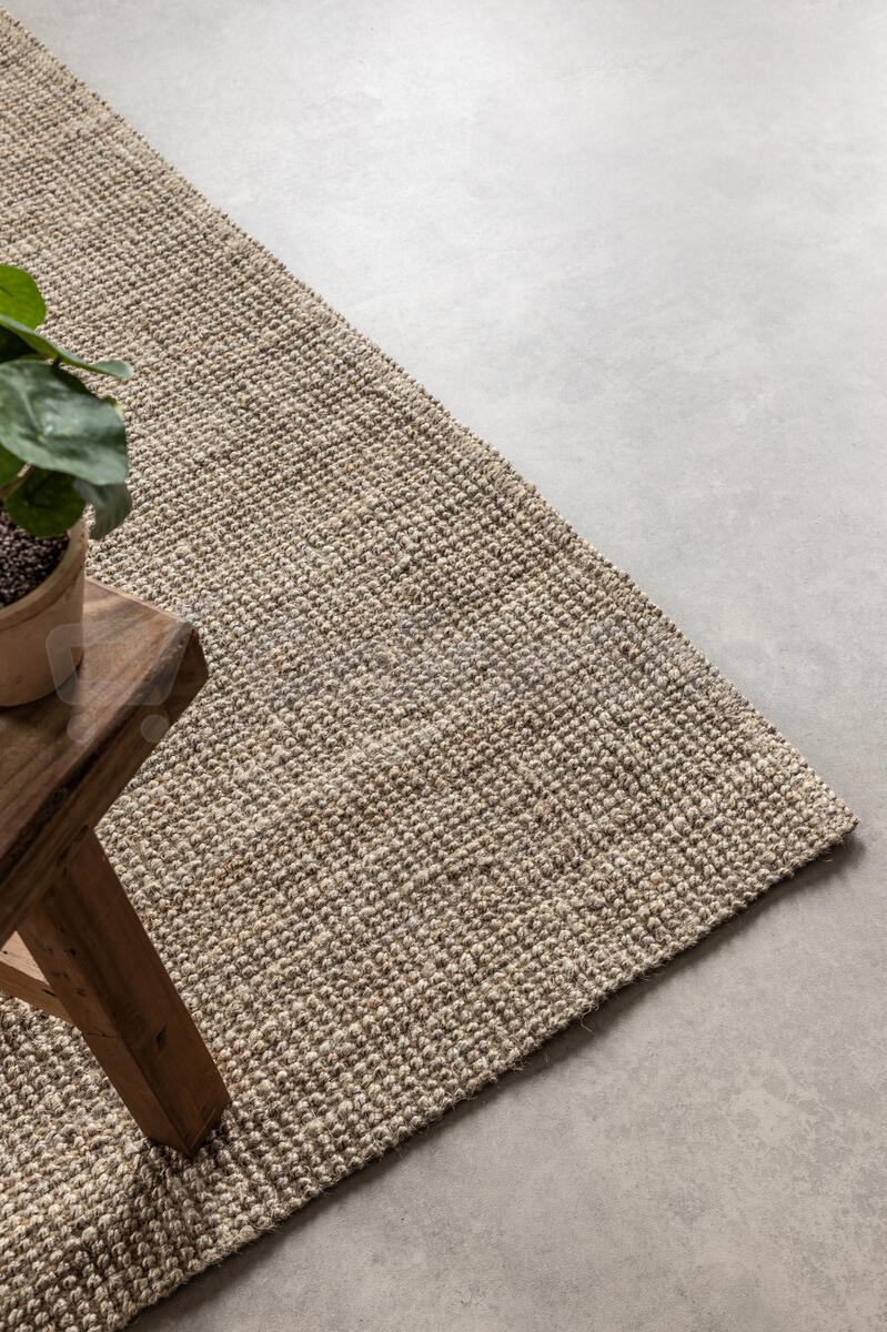 Běhoun Bouclé Jute 105975 Grey Brown 80x200