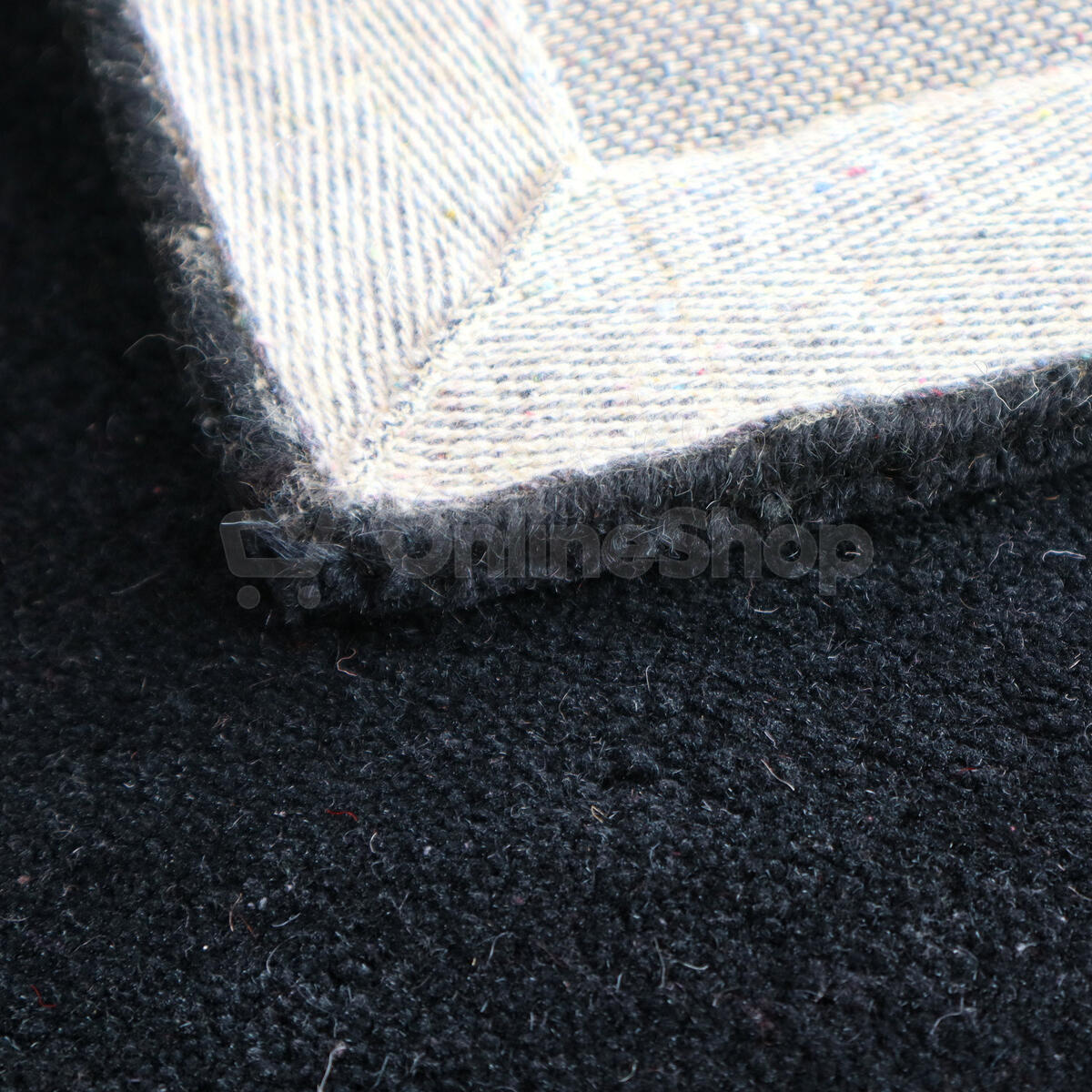 Ručně všívaný kusový koberec Asra wool černá 120x170