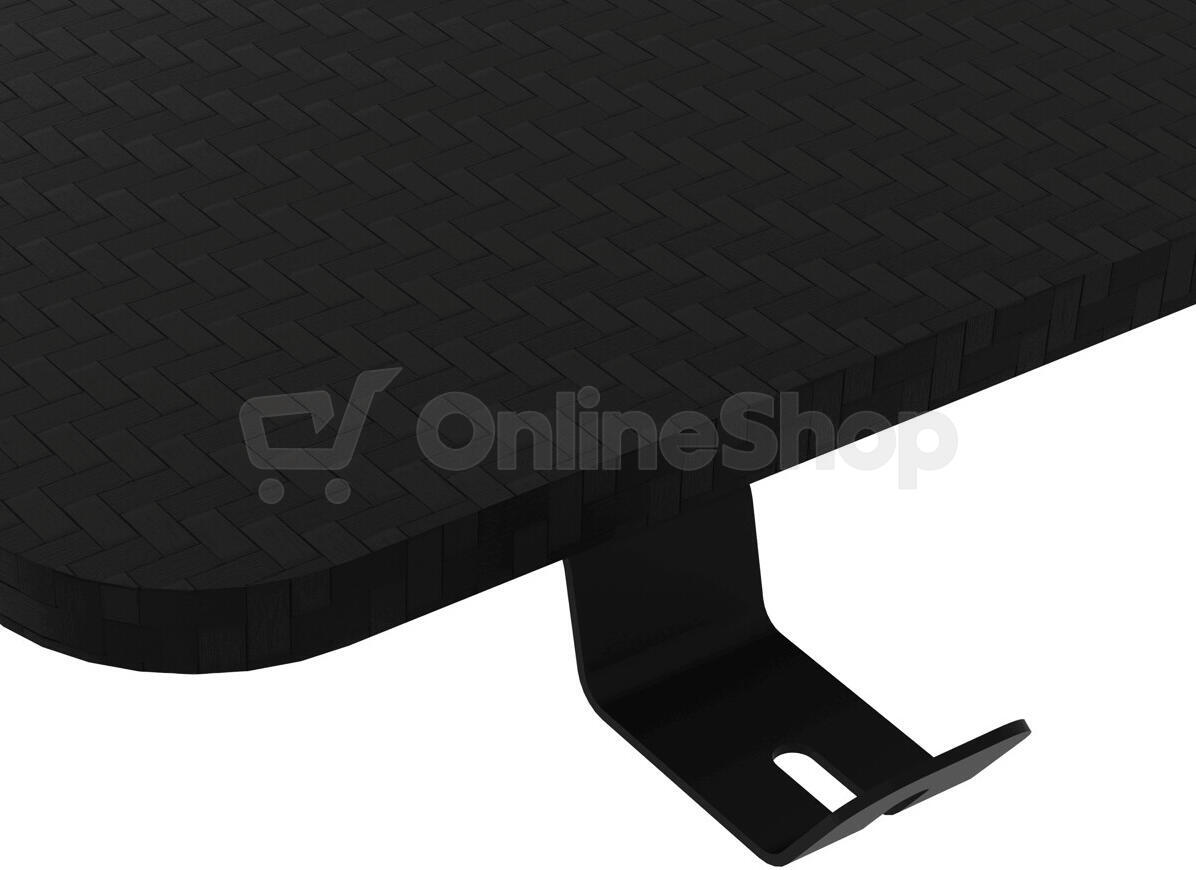 Herní stůl 160x60cm, melamin, carbon, LT-H1106 BK Autronic, Černá