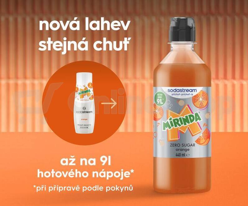 Příchuť MIRINDA ZERO 440 ml DC SODA SodaStream