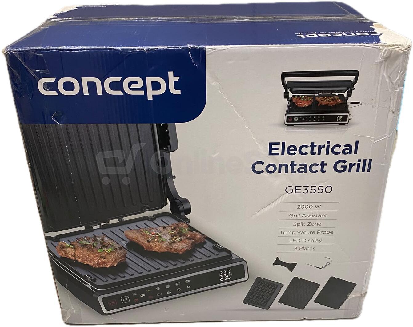 Gril Concept GE3550, s teplotní sondou | Skutečná fotografie prodávaného kusu