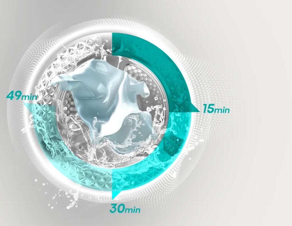 Parní funkce a přidání prádla Hisense WF3S6021BWU