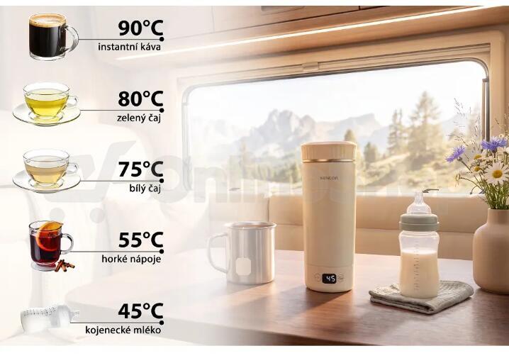 Cestovní konvice Sencor SWK 0200WH