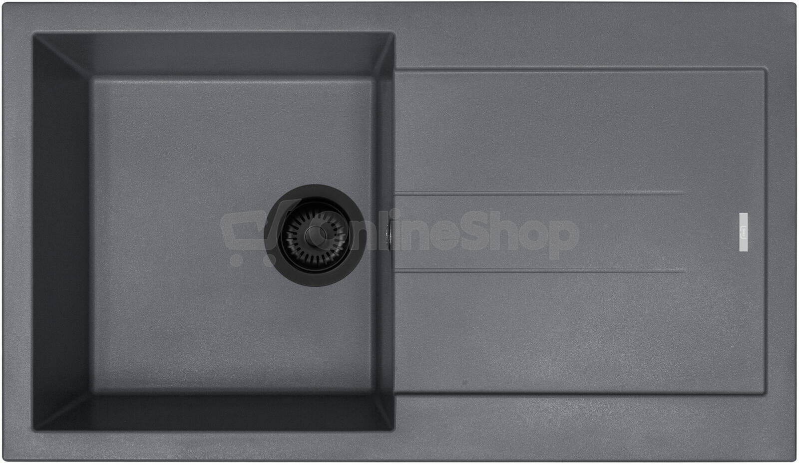 Dřez Sinks AMANDA 860 BL Nanogrey + baterie COMFORTA Nanoblack