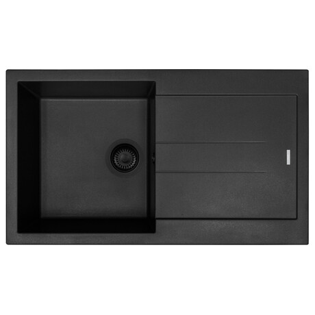 Dřez Sinks AMANDA 860 BL Nanoblack + baterie COMFORTA Nanoblack