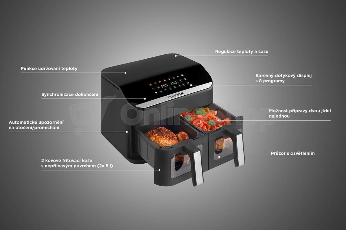 Horkovzdušná fritéza Concept FR4500 10 l