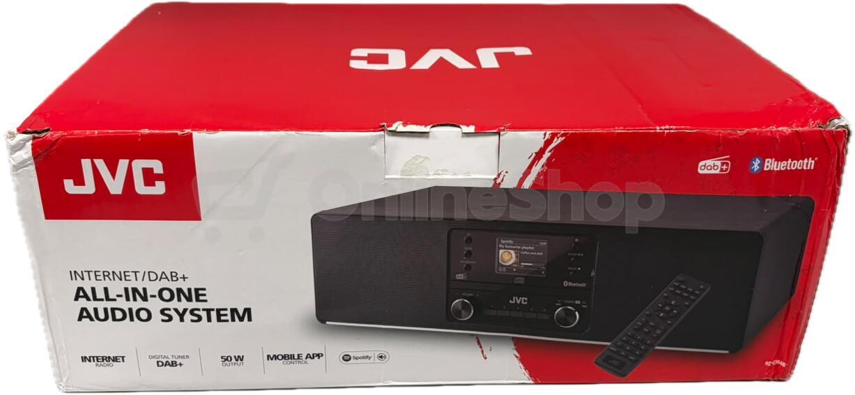 All-in-One Audio systém JVC RD-E984B, černý | Skutečná fotografie prodávaného kusu