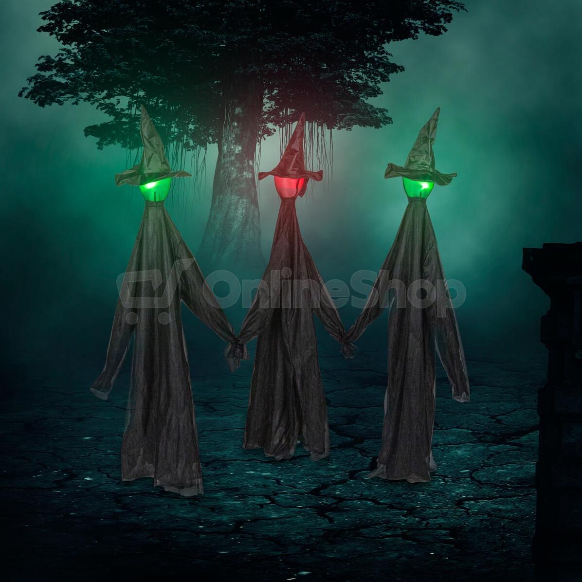 Haushalt international halloween čarodějnice se zvukem, sada 3 ks