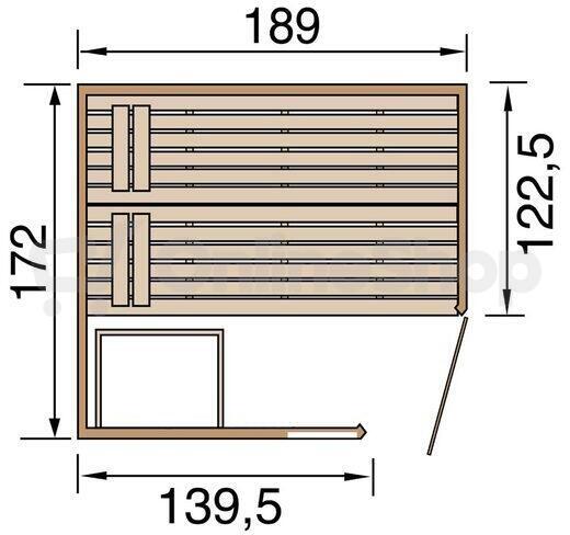 WEKA sauna VALIDA Corner 1.8