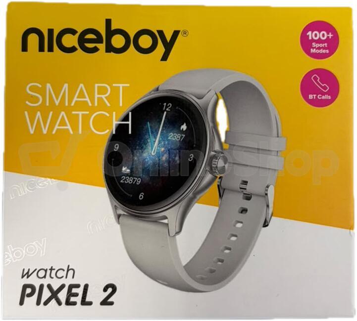 Chytré hodinky Niceboy WATCH Pixel 2 Arctic Silver | Skutečná fotografie prodávaného kusu | Skutečná fotografie prodávaného kusu | Skutečná fotografie prodávaného kusu