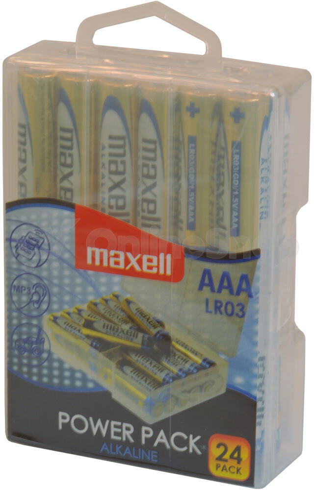 Alkalická baterie Maxell LR03 24BP AAA Power Alk