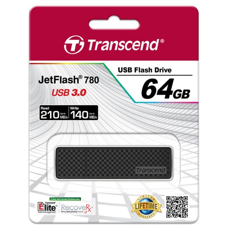 Flash USB Transcend JetFlash 780 64GB USB 3.0 - ern/ed