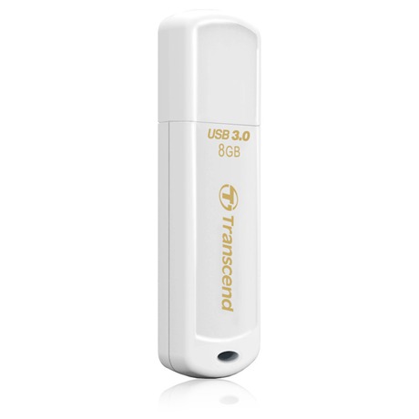 Flash USB Transcend JetFlash 730 8GB USB 3.0 - bílý