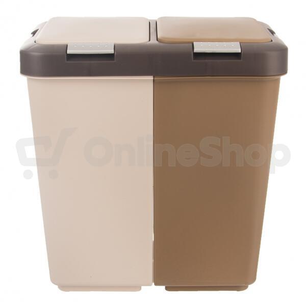 Odpadkový koš Orion UH DUO DUST, 40 l