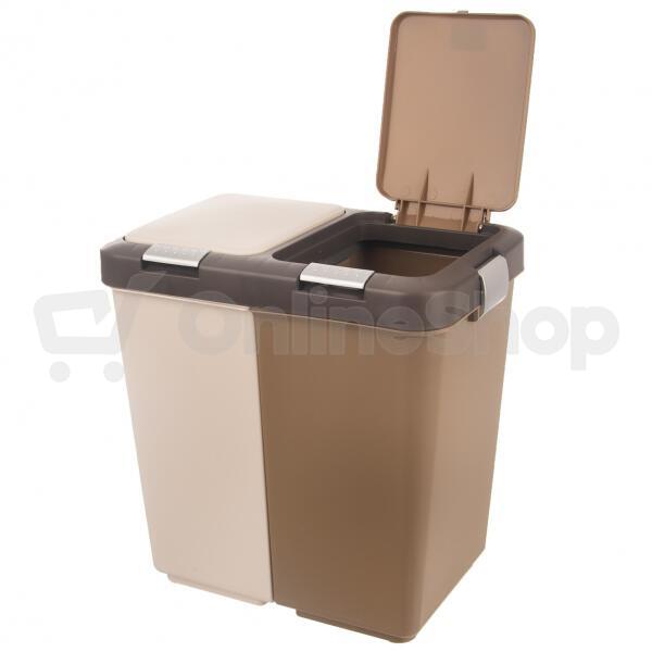 Odpadkový koš Orion UH DUO DUST, 40 l