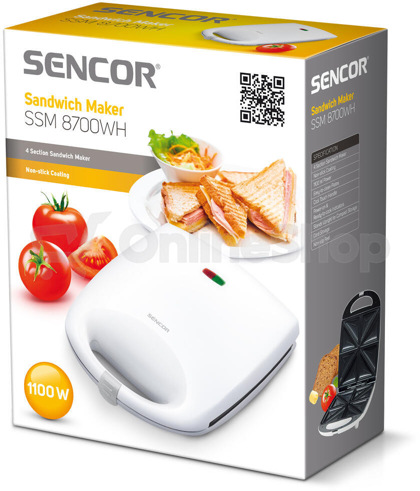 Sendvičovač Sencor SSM 8700WH
