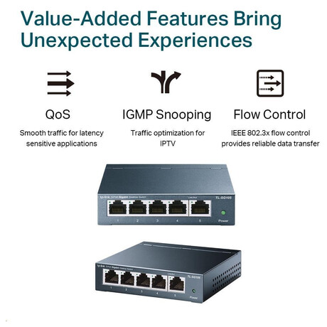 Switch TP-Link TL-SG105 5 port, Gigabit