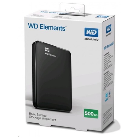 HDD ext. 2,5" Western Digital Elements Portable 500GB - černý
