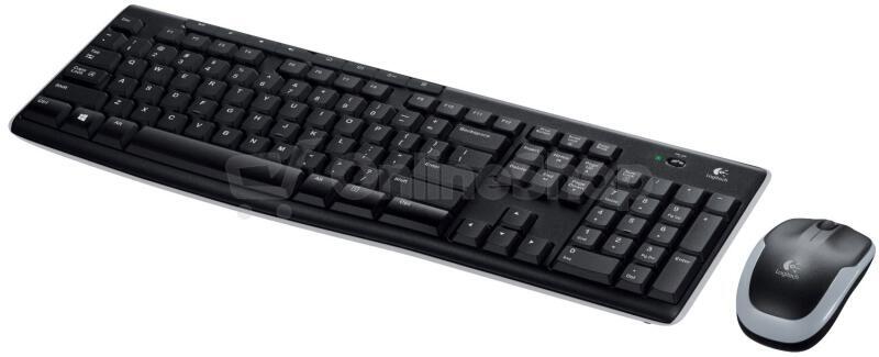 Klávesnice s myší Logitech Wireless Combo MK270, CZ, černá (920-004527)