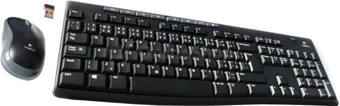Klávesnice s myší Logitech Wireless Combo MK270, CZ, černá (920-004527)