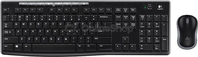 Klávesnice s myší Logitech Wireless Combo MK270, CZ, černá (920-004527)