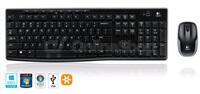 Klávesnice s myší Logitech Wireless Combo MK270, CZ, černá (920-004527)