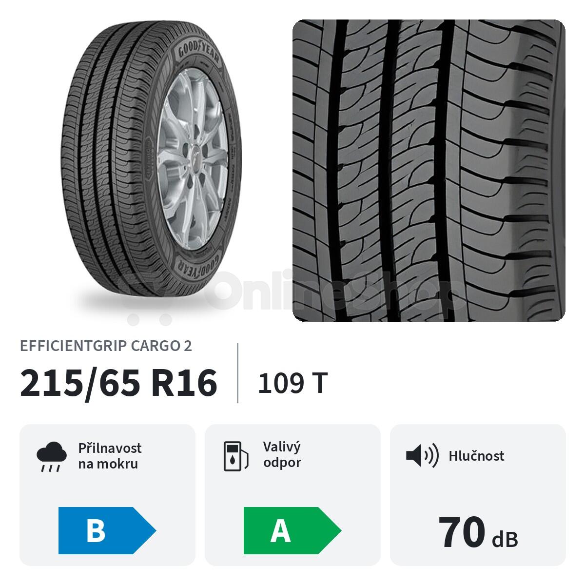 Letní pneu GOODYEAR 215/65 R16 109T EFFICIENTGRIP CARGO 2 C OE FORD
