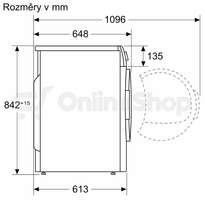 Sušička prádla Bosch WQA23200CS Serie 4
