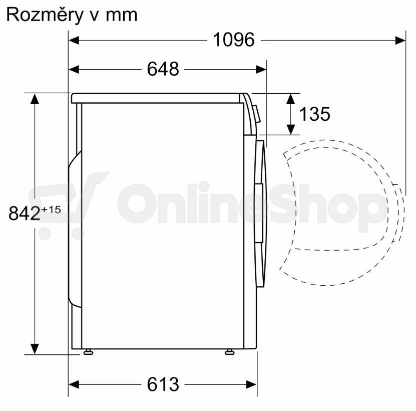 Sušička prádla Bosch WQN246D1BY Serie 6