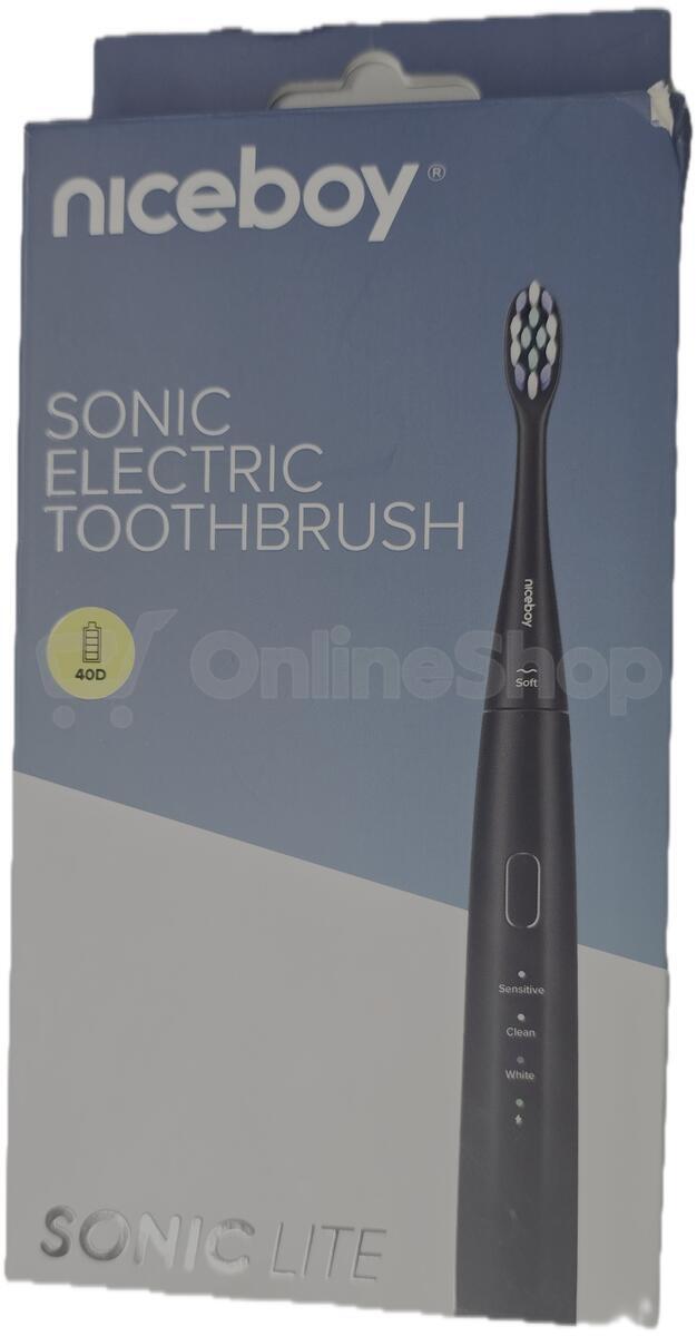 Zubní kartáček Niceboy ION Sonic Lite Black | Skutečná fotografie prodávaného kusu