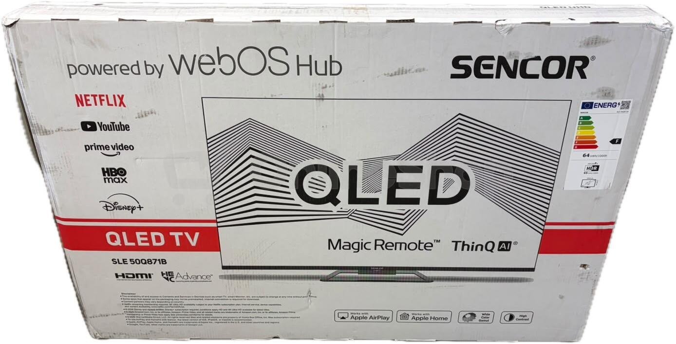 QLED televize Sencor SLE 50Q871B | Skutečná fotografie prodávaného kusu | Skutečná fotografie prodávaného kusu | Skutečná fotografie prodávaného kusu