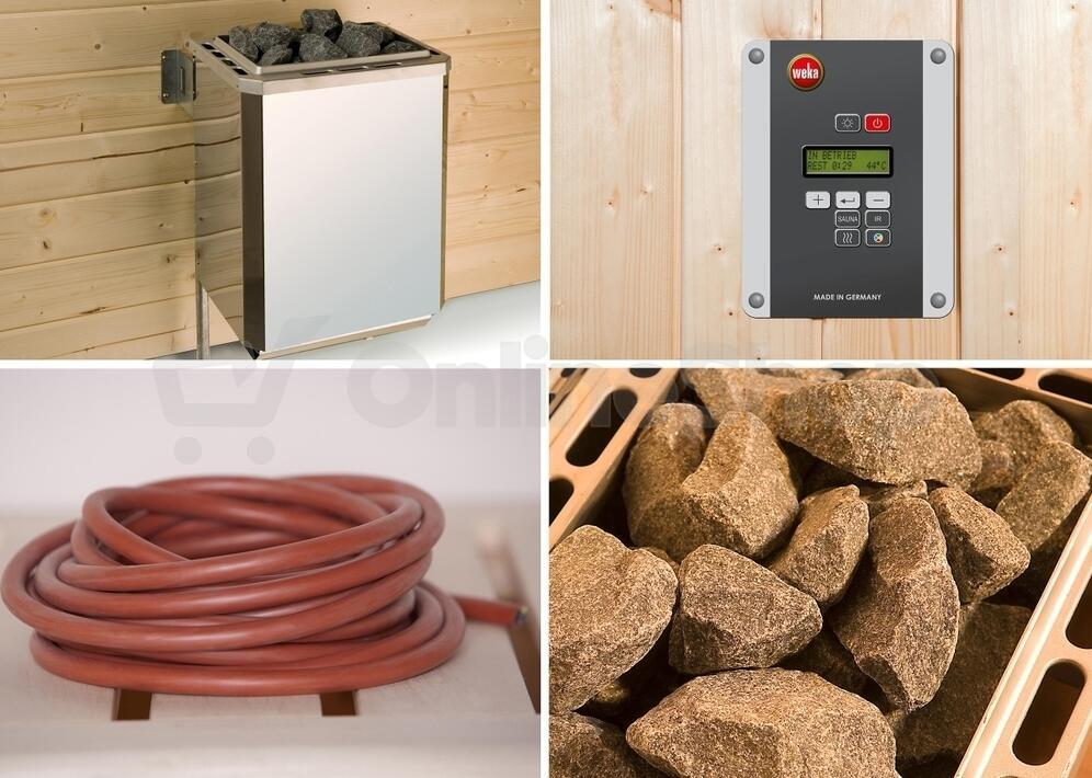 WEKA Saunová kamna CLASSIC set 2 - 4.5 kW OS 230V/20A