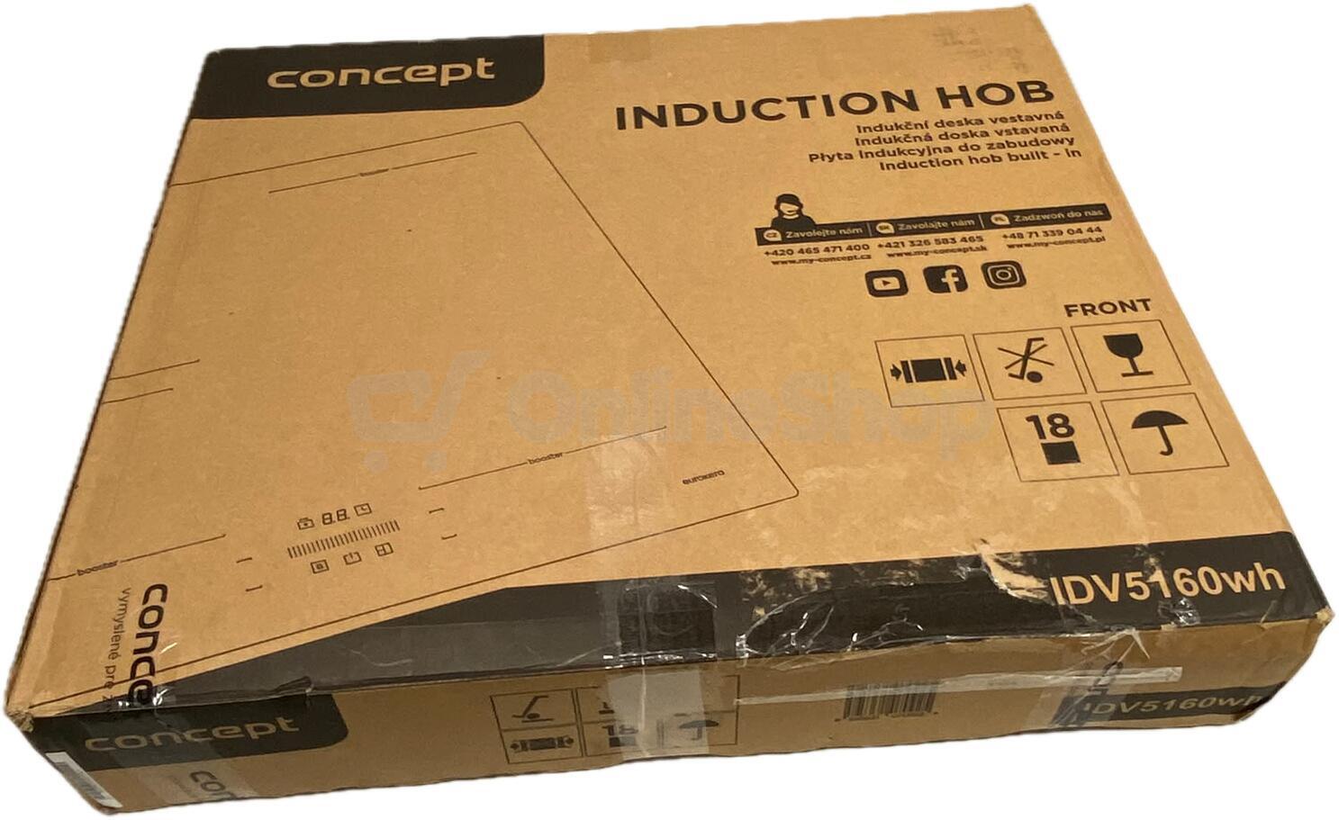 Indukční deska s flexi zónou (Bridge) WHITE Concept IDV5160wh | Skutečná fotografie prodávaného kusu