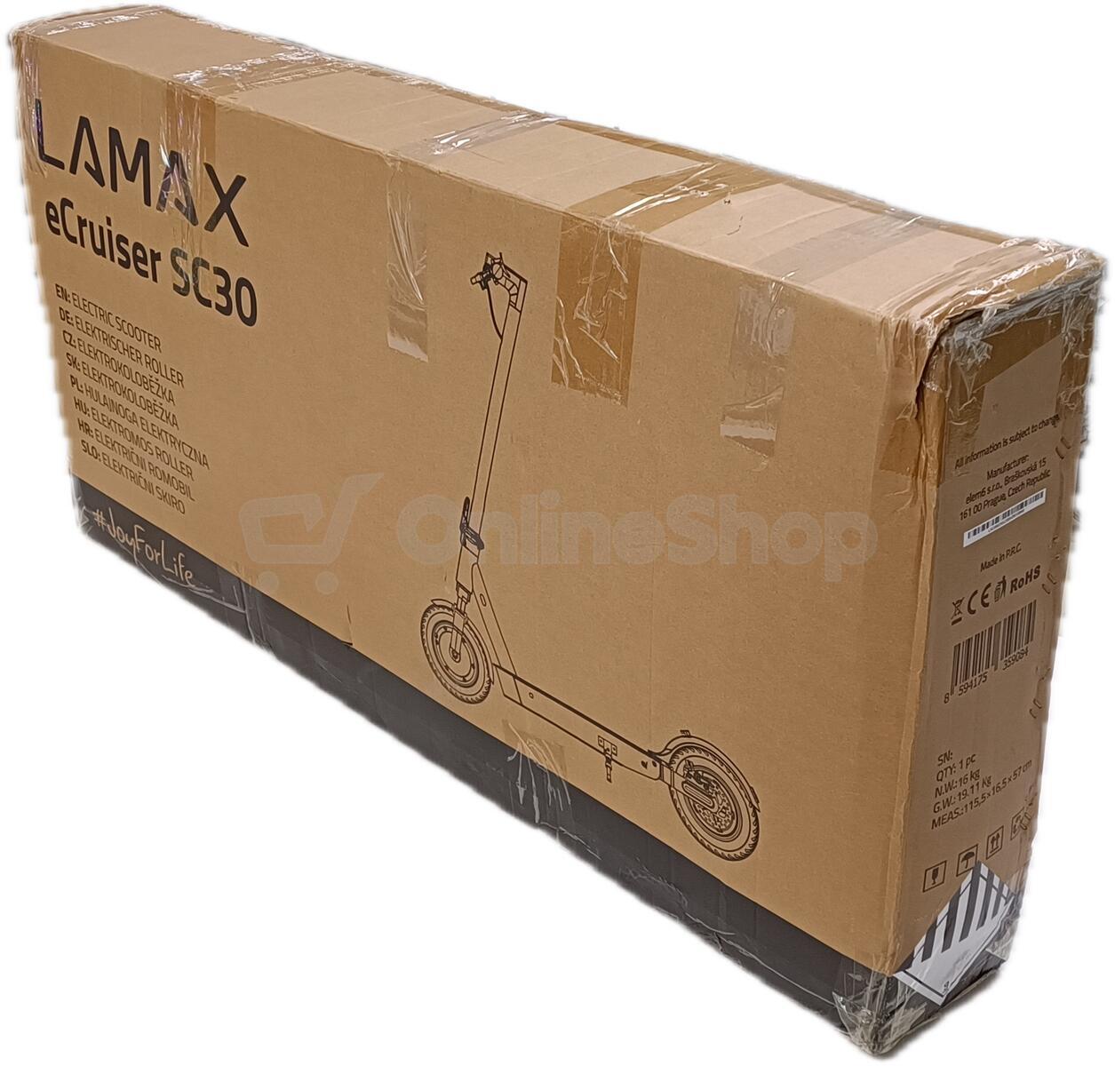 Elektrokoloběžka Lamax eCruiser SC30 | Skutečná fotografie prodávaného kusu