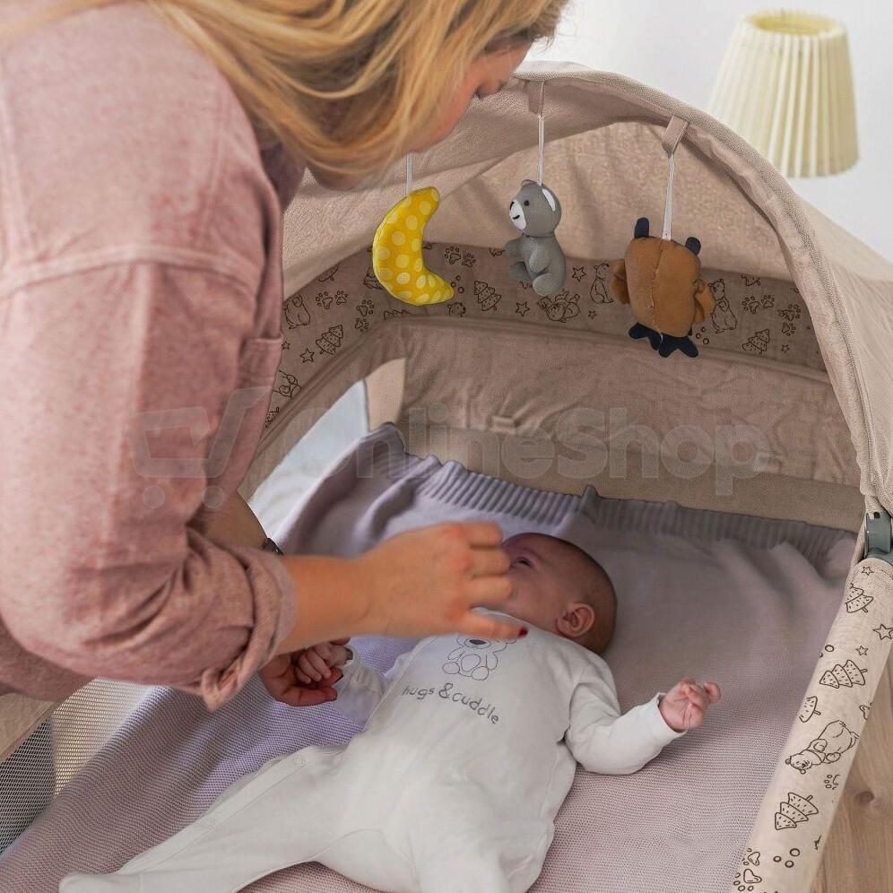 Cestovní postýlka Kidnort Stugan béžová