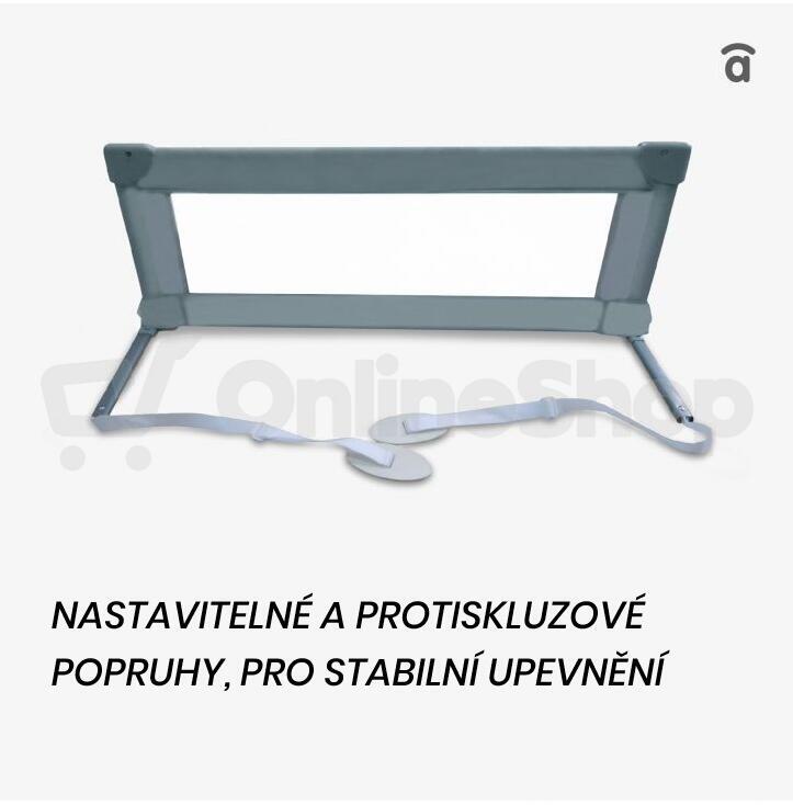 Asalvo Zábrana k posteli 90 grey