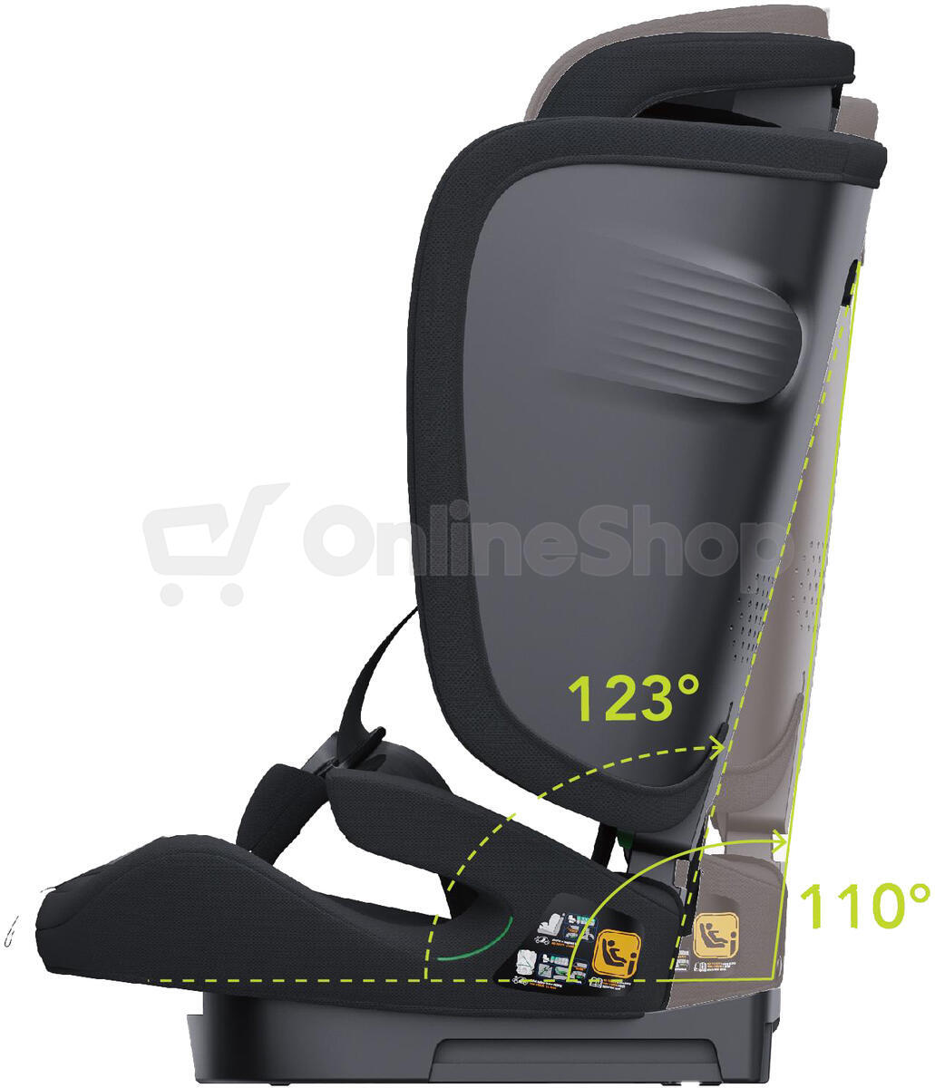Asalvo NEOCARE iSize sklápěcí autosedačka 76-150, black