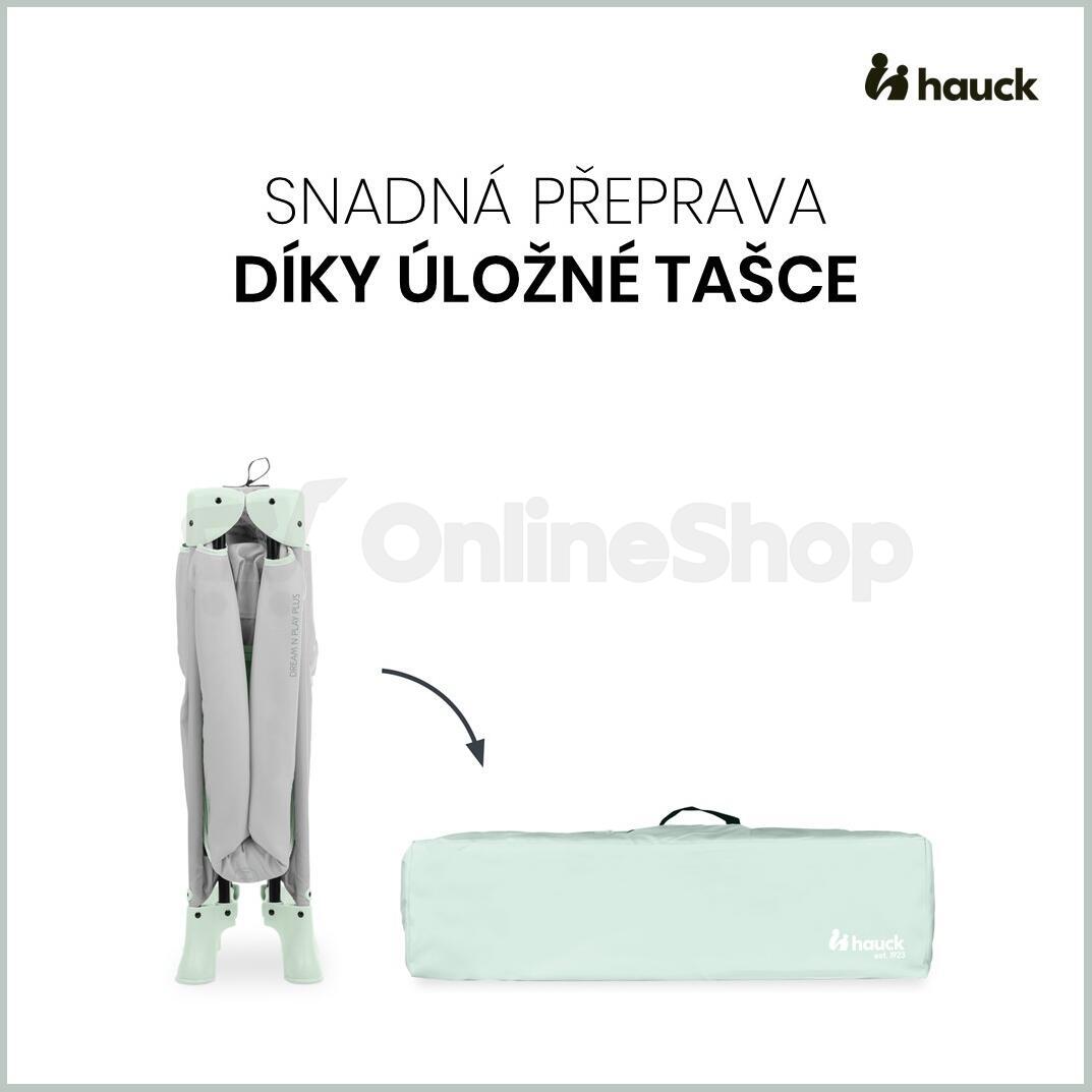 Hauck Cestovní postýlka Dream N Play Plus Dusty Mint