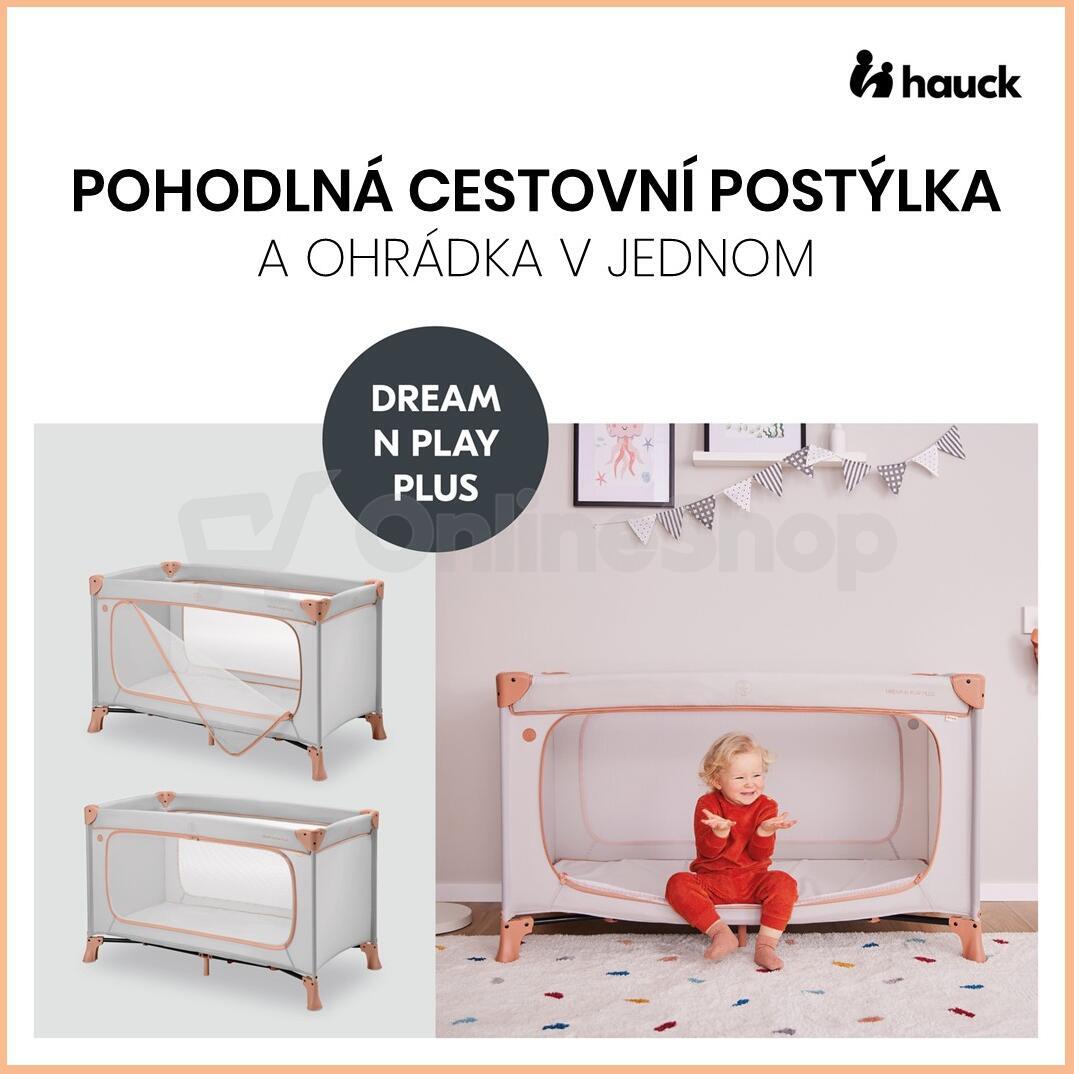 Hauck Cestovní postýlka Dream N Play Plus Dusty Cork