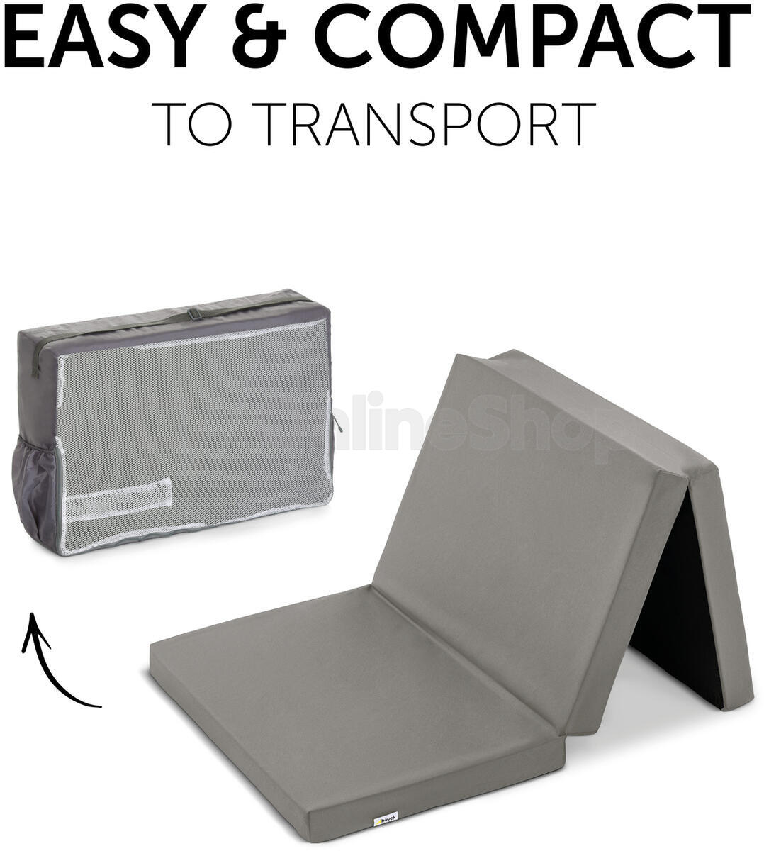 Hauck Skládací matrace 120*60 cm grey